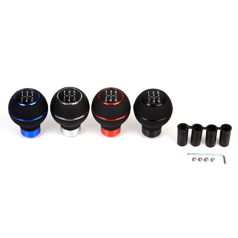 Cross-border hot sale suitable for car modification 5-speed shift handball gear lever gear handle head gear handle ball accessories