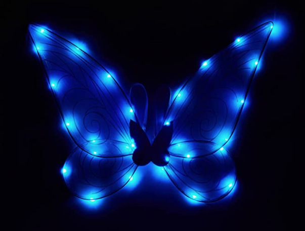 Alas de mariposa elfo transfronterizo plegable colorido alas de Ángel grandes niños adultos accesorios de rendimiento del Festival