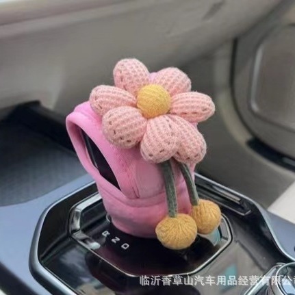 Productos de automóviles Freno de mano de automóviles accesorios de interiores Flores Rosa de automóviles Transfronterizos Amazon