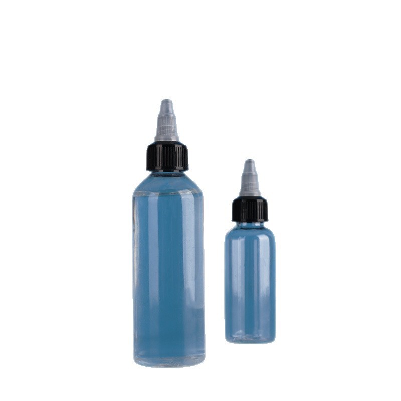 透明啫喱盖瓶30ml50ml100ml挤压塑料尖嘴瓶pet颜料分装瓶小样瓶|undefined