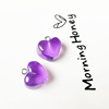 Resin, realistic pendant, earrings heart-shaped, necklace with accessories, handmade