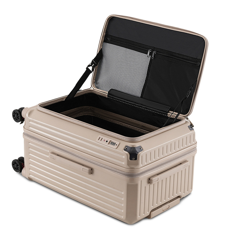 Side-Opening Cover, Thickened, Expandable, Large Capacity, 28inch Combination Lock Suitcase, Multifunctional 20-Inch Men's and Women's Carry-On Trolley Case 32