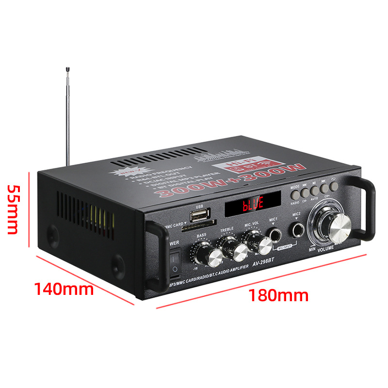Усилитель HiFi AV-298BT вилка CN