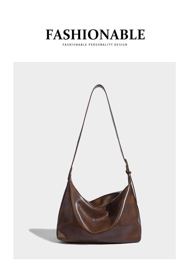 Elegant Large Capacity Soft Leather Hobo Shoulder Bag For Women_voghion.com