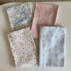 コットンプリント生地小清新INS風韓風砕花布バッグ子供ホーム服女装ワンピース