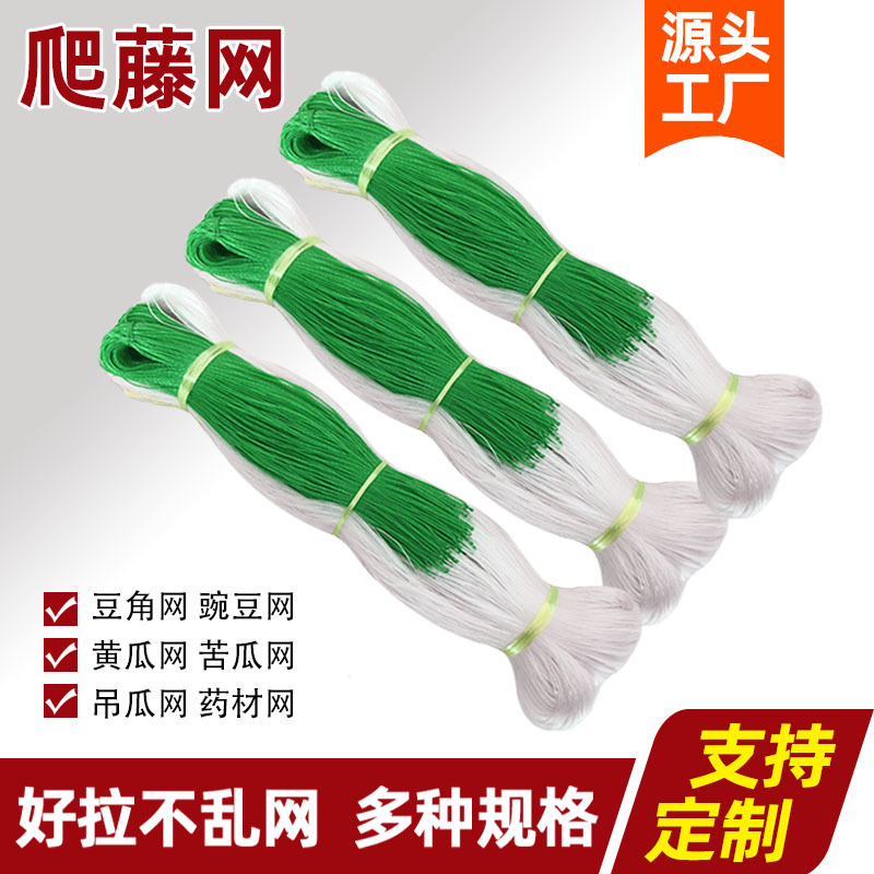 厂家供应爬藤网种植网加粗豆角网黄瓜网丝瓜网山药网园艺网植物网