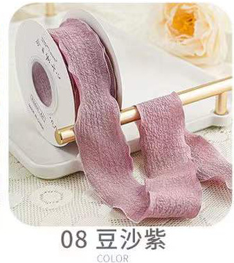 4cm volantes cinta plisada Lino avanzada fishtail hilo flor hornear caja de regalo embalaje cinta ropa Accesorios