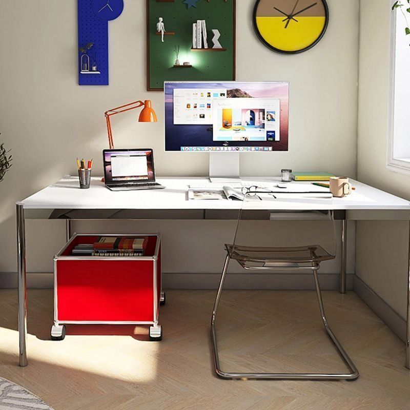Used File Cabinet Writing Desk Bauhaus Stainless Steel Rectangular Conference Table Computer Desk Usm Dining Table