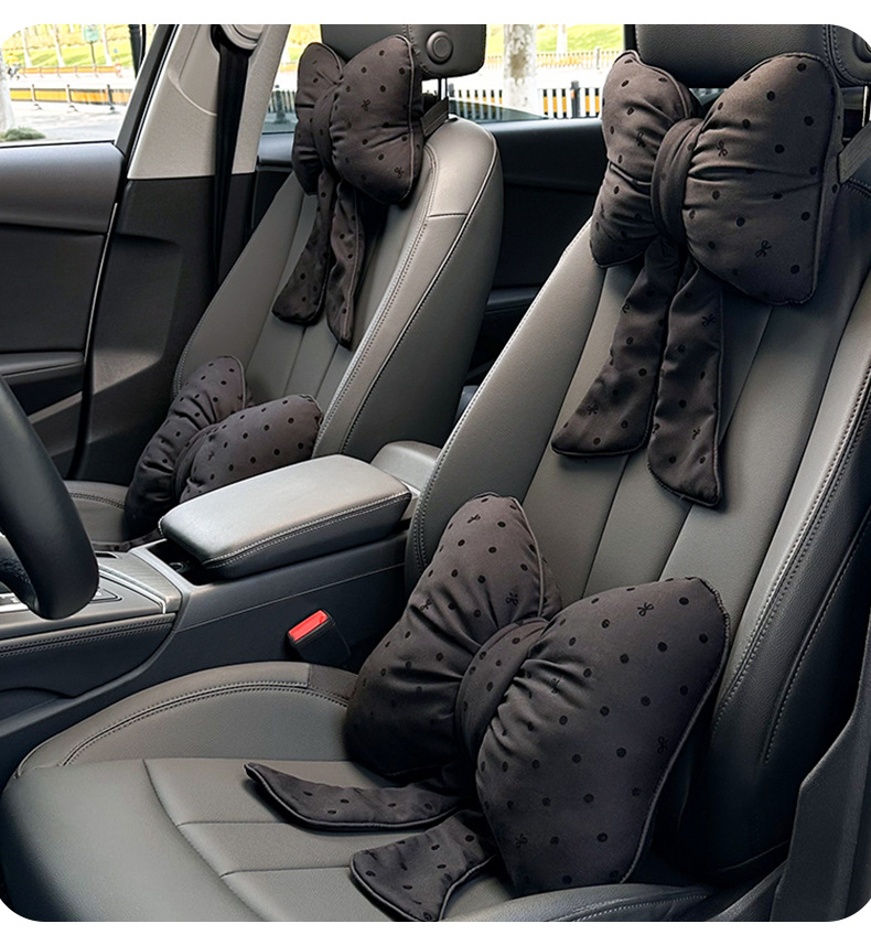 Car Headrest and Waist Support, Cute Seat Waist Cushion, Creative Car Cushion, Girls Car Decoration Supplies Wholesale