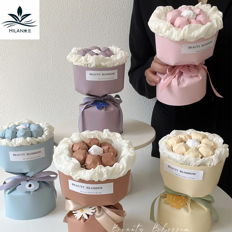 Día DE LOS NIÑOS Lollipop flor hueso snack Candy Bouquet embalaje arreglo de flores fijo artefacto hecho a mano material de bricolaje