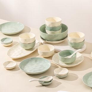 (Wholesale), high quality set for home use, cream tableware, ceramic soup bowl