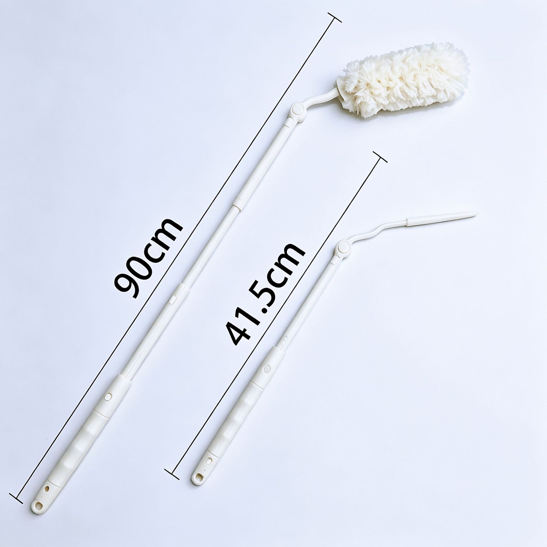 Electric duster, white handle, ivory