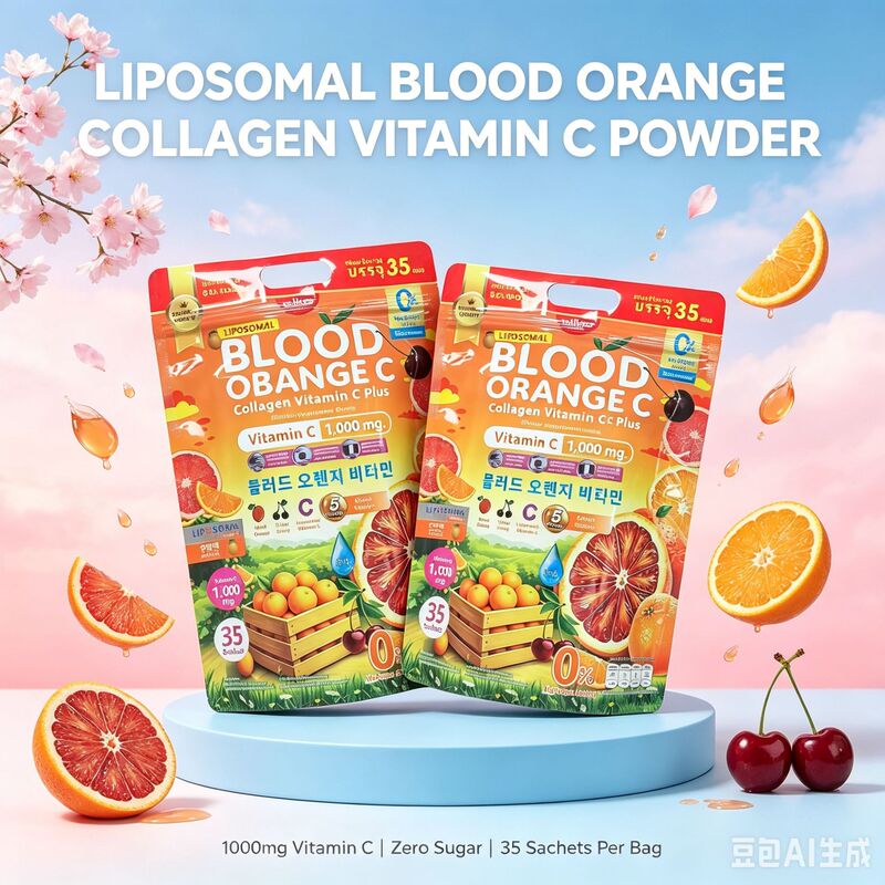 Cross-border Foreign Trade Liposomal Blood Orange C Collagen Vitamin C Powder Orange Juice Powder 35 Sachets Cross-border Foreign Trade Liposomal Blood Orange C Collagen Vitamin C Powder Orange Juice Powder 35 Sachets