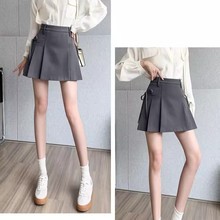 不规则西装半身裙子女春装2025年新款半裙a字百褶短裙小个子穿搭
