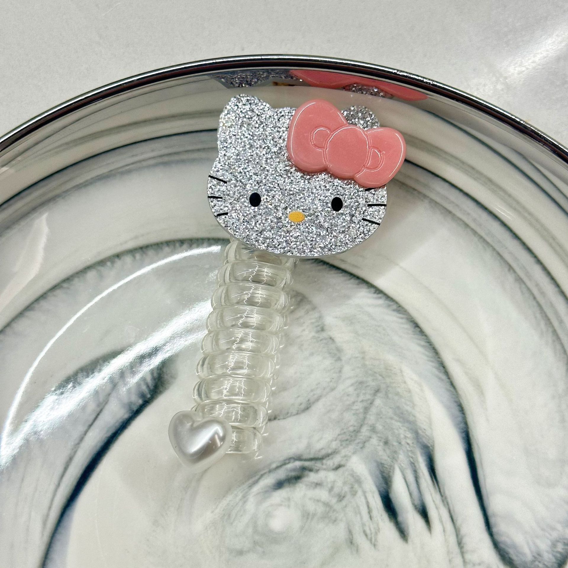 Línea telefónica trenzada transfronteriza, anillo para el cabello, perla, cabello trenzado recto, artefacto femenino, cola de caballo alta, burbuja, cabello trenzado, cuerda, accesorios para el cabello