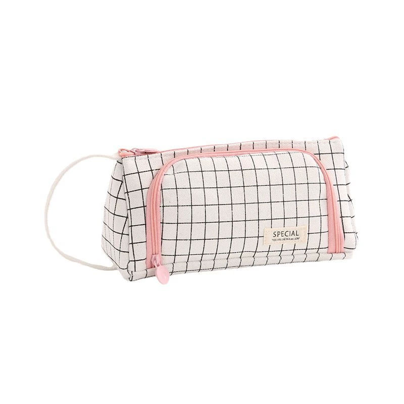 Capacious high quality universal handheld pencil case for students