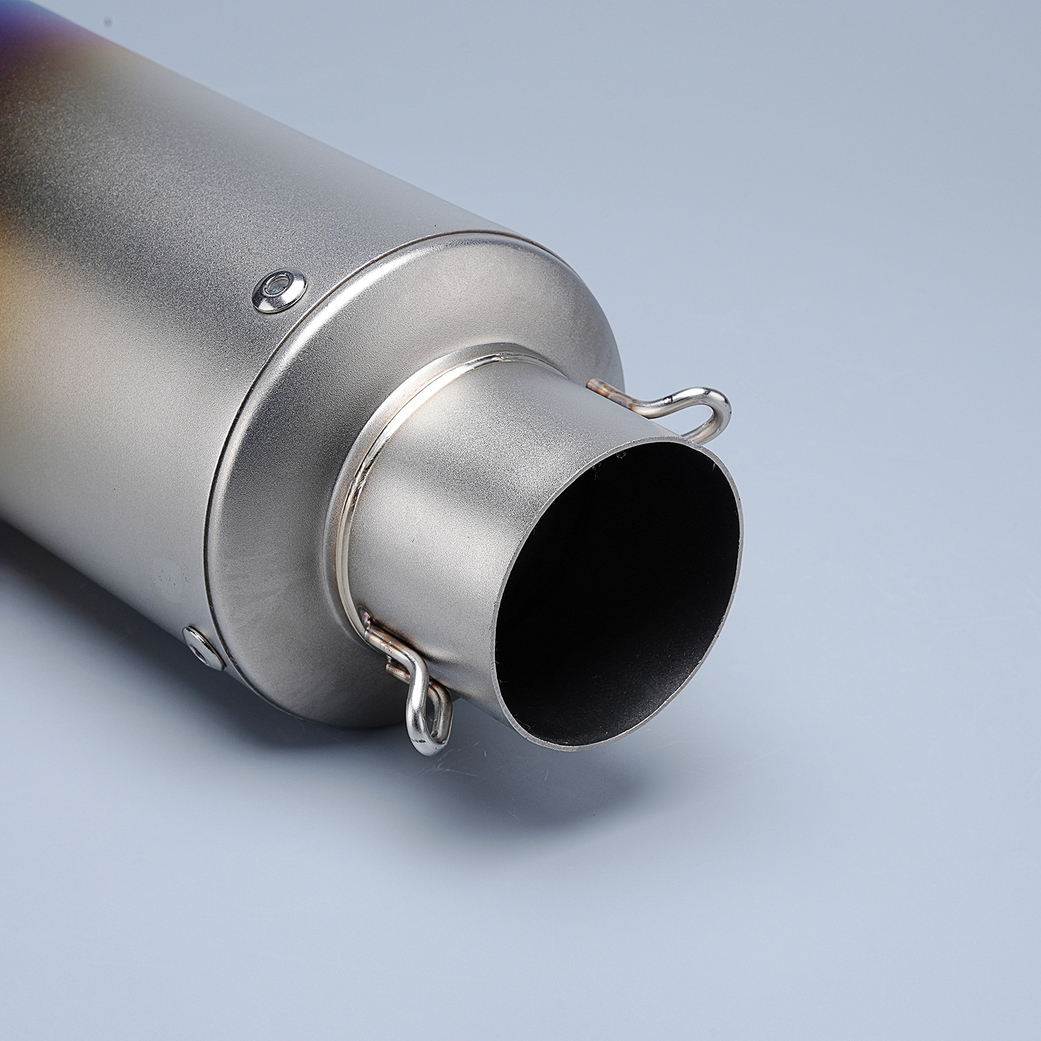 Motorcycle exhaust pipe modification c13 double inclined exhaust pipe Scorpio 51mm caliber double cylinder fry street exhaust pipe