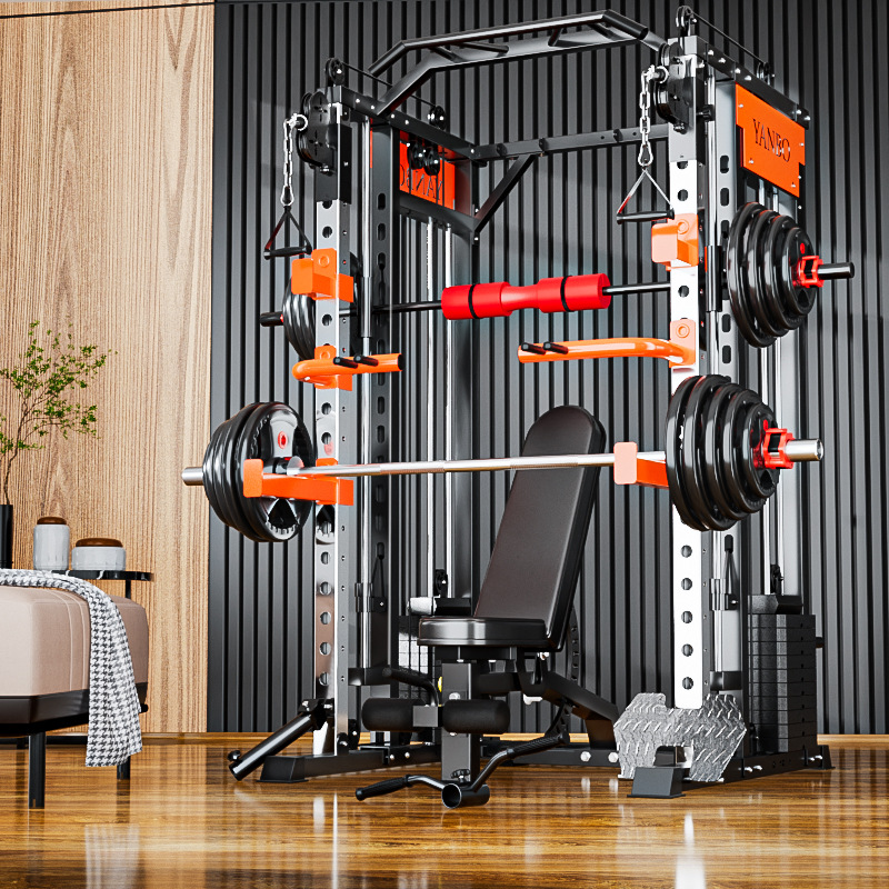 Yulong entrenador integral equipo de fitness combinación en casa multi-funcional pájaro volador pórtico Smith Machine Squat rack