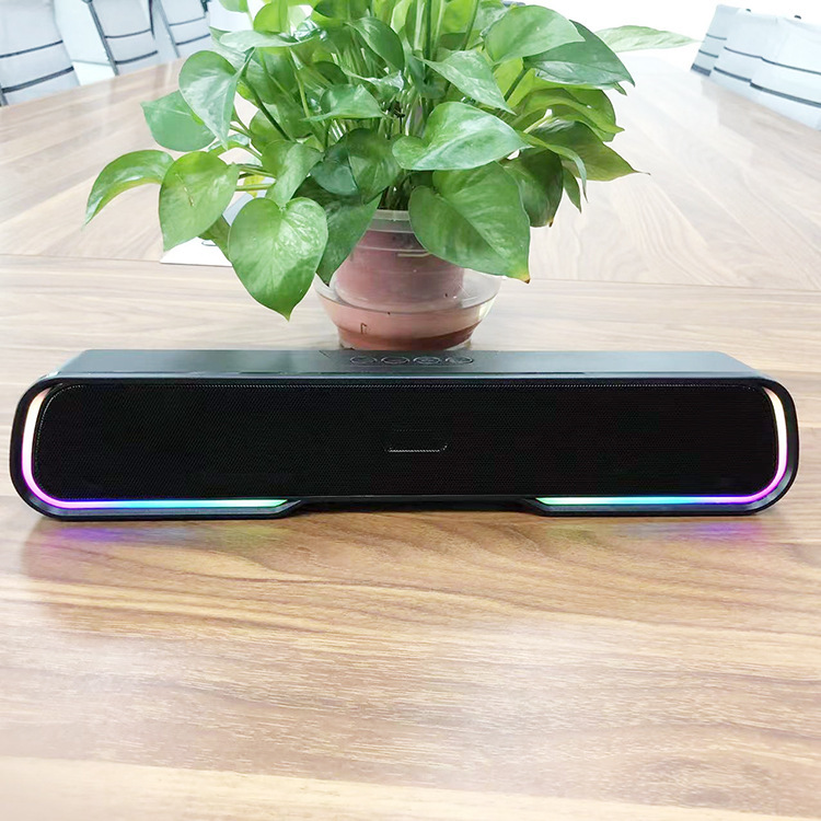 RGB マーキー発光ミニサウンドマスターオーディオデスクトップストリップポータブルサブウーファーハイパワー Bluetooth スピーカー|undefined