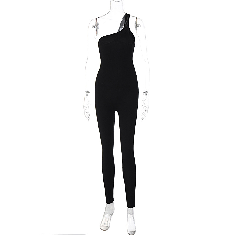 Women's Sports Fashion Solid Color Jumpsuits display picture 5