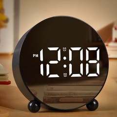 新しいクリエイティブ目覚まし時計シンプルな電子時計LED時計ホームベッド時計温度時計プラスチック時計8895