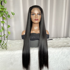FEILUO Raw Hair 5x5 Closure Wig Straight Human Hair Lace Wig
