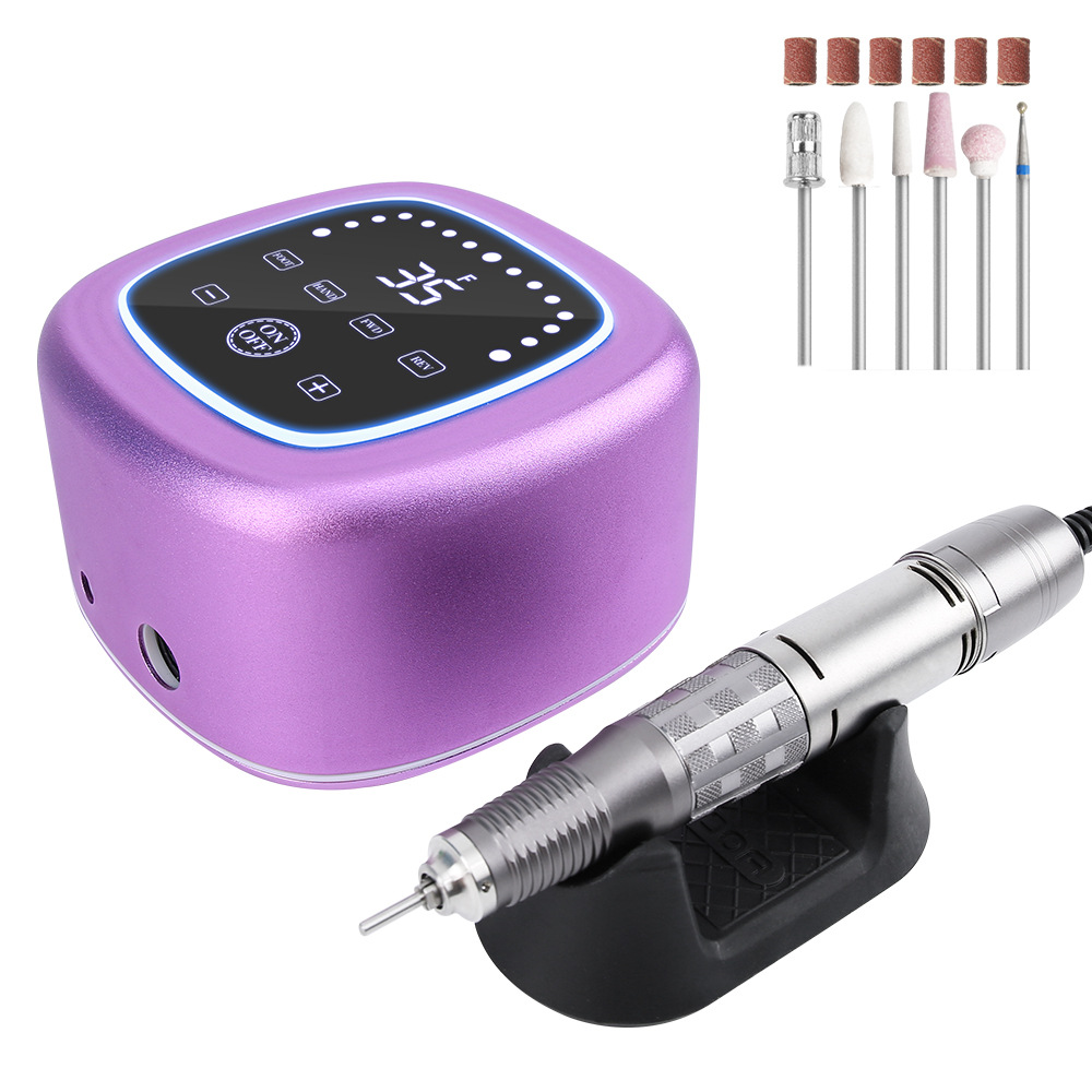 35000 máquina de pulido de uñas transfronterizas pantalla táctil descargador de uñas eléctrico sin jitter pulido todo en uno silencioso de alta velocidad