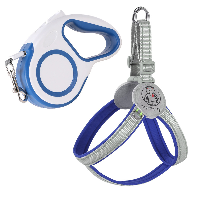 Cuerda de tracción para mascotas transfronteriza antirreflectante correas para perros medianas y grandes tipo chaleco cuerda para perros correas para el pecho para mascotas al por mayor