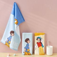 Baise Qianyi Children's Towel Free Style Cartoon Print Baby Towel Thick Absorbent Daily Use Face Towel for Infants and Toddlers