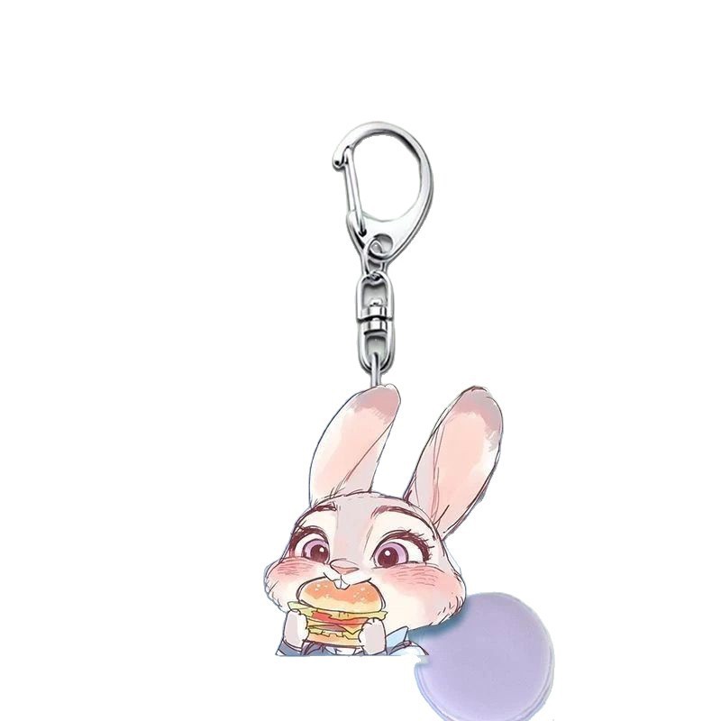 Colgante Mad Animal City Nick Judy llavero acrílico doble cara de alto valor de la cara bolsas escolares adornos colgantes regalos