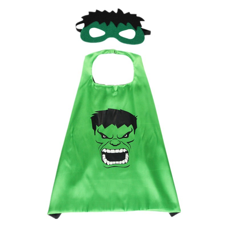 Хэллоуин Плащ для детей Хэллоуин Плащ костюм супергероя Человек-паук Халк Cos Хэллоуин Детский костюм