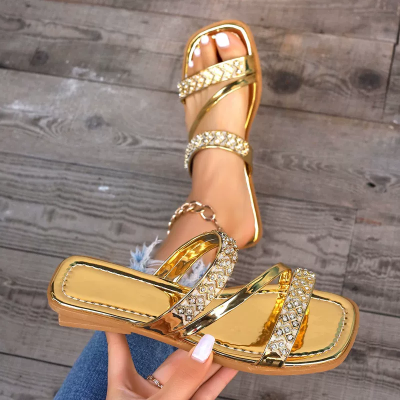 Summer beach slide for leisure, slippers, footwear, plus size, 2024 years