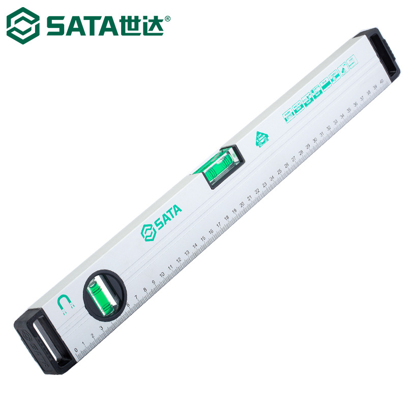 世达91612水平尺带磁水平测量尺水平仪铝合金平衡靠尺450MM18英寸