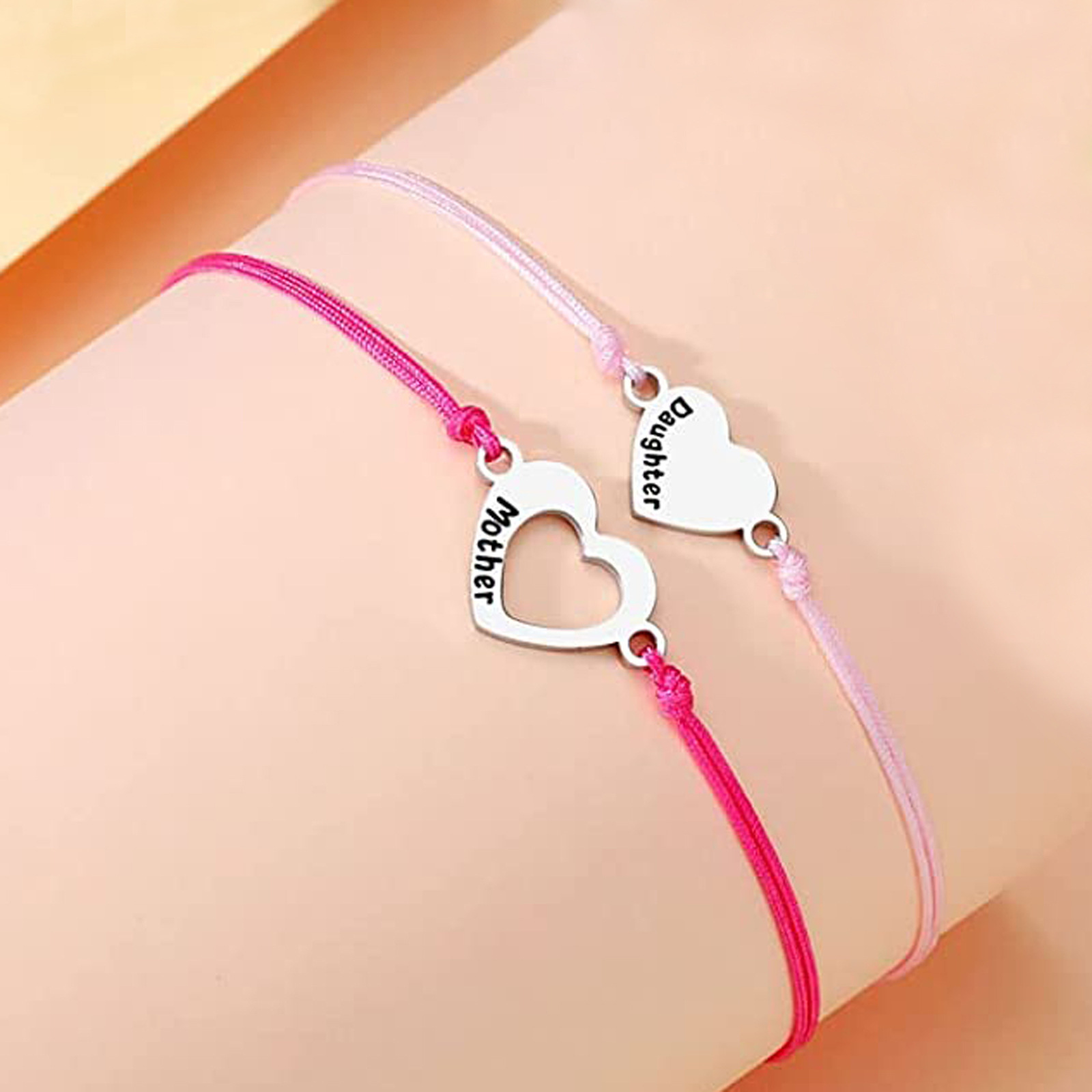 1 Set Fashion Heart Shape Stainless Steel Polishing Womenu0027S Bracelets