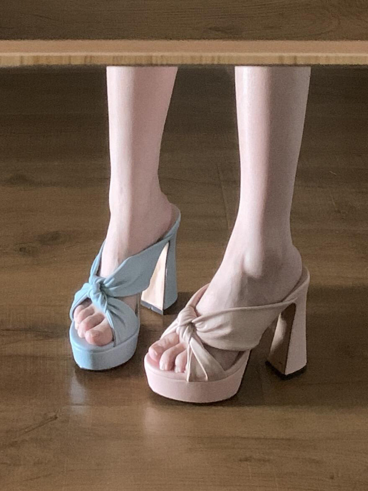 Sexy French Style Chunky High Heel For Women 2025 New Summer Outdoor Wear With Dress Perfect Comfortable Sandals_vogvips.com