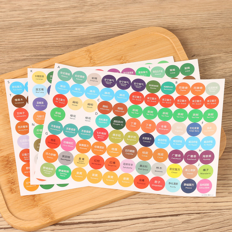 The Latest Doterra Essential Oil Names, Essential Oil Label Stickers, Simplified Chinese Version, Traditional Chinese Version, Convenient Identification