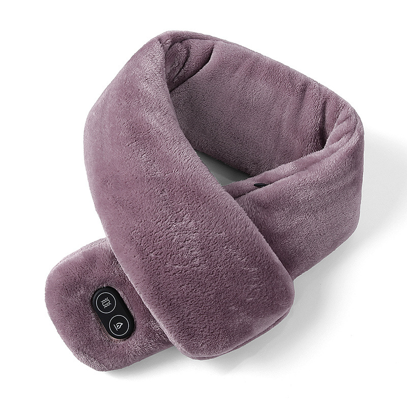 Bufanda de calentamiento inteligente Protector de cuello recargable USB Calentador de cuello Pareja Franela de invierno Caliente Compresa caliente Circunferencia de masaje