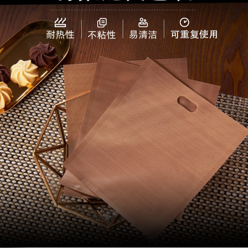 Venta directa de fábrica reutilizable resistente a altas temperaturas bolsa de tostadas de teflón antiadherente horno microondas bolsa de barbacoa