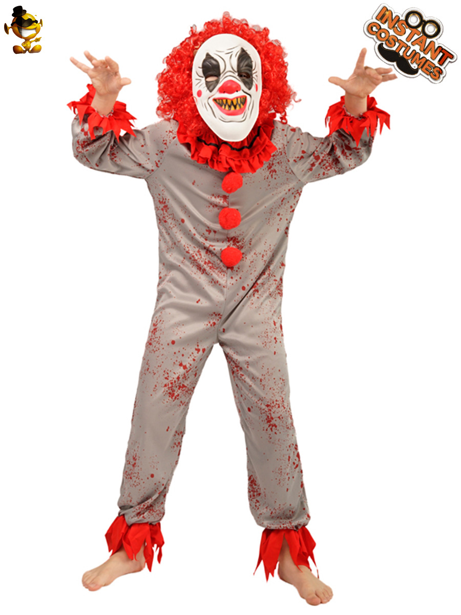 Halloween DE LOS NIÑOS demonio payaso Cosplay traje matando payaso etapa rendimiento traje niño payaso traje image 4