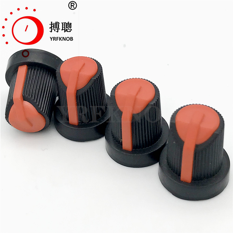 YRFKNOB�ܽ���ť15*17���������ť�ڿ�6 ˫ɫ��λ����ť