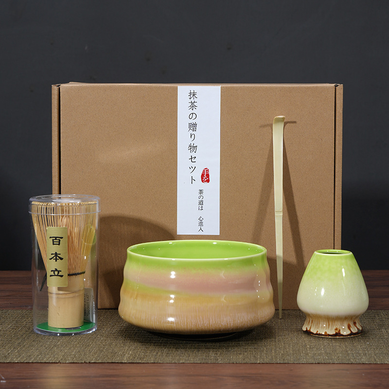 Matcha tazón té taza Matcha cepillo cien Benli taza de té Té juego de té Dinastía Song juego de té Matcha herramienta traje caja de regalo japonés