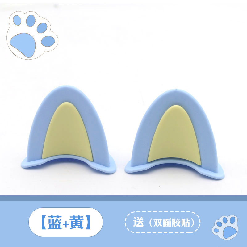 Car Decoration, Diàndòngchē Auto Parts and Accessories - cat-blue-yellow-1-pair