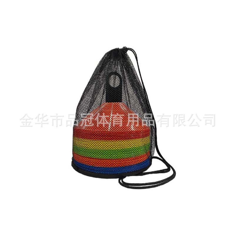Mesh Bag Net Bag Logo Plate Mesh Bag Drawstring Bag Drawback Pocket Football Training Supplies Equipment Waterproof Mesh Bag