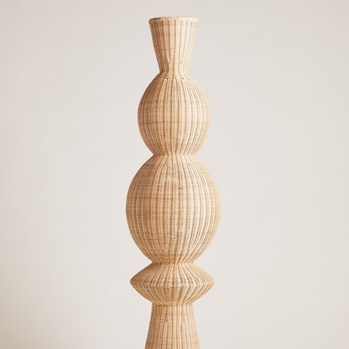 Estilo japonés lámpara de pie de estilo silencioso B & B nórdico mediados-antiguo registro crema estilo diseñador salón dormitorio lámparas verticales