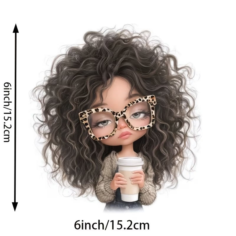curly coffee sticker