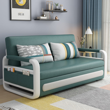 科技布沙发床小户型多功能可折叠收纳伸缩简约现代客厅双单人两用
