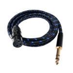 TRS卡农母转XLR大三芯6.5平衡直播电容麦调音台话筒声卡龙怪兽线