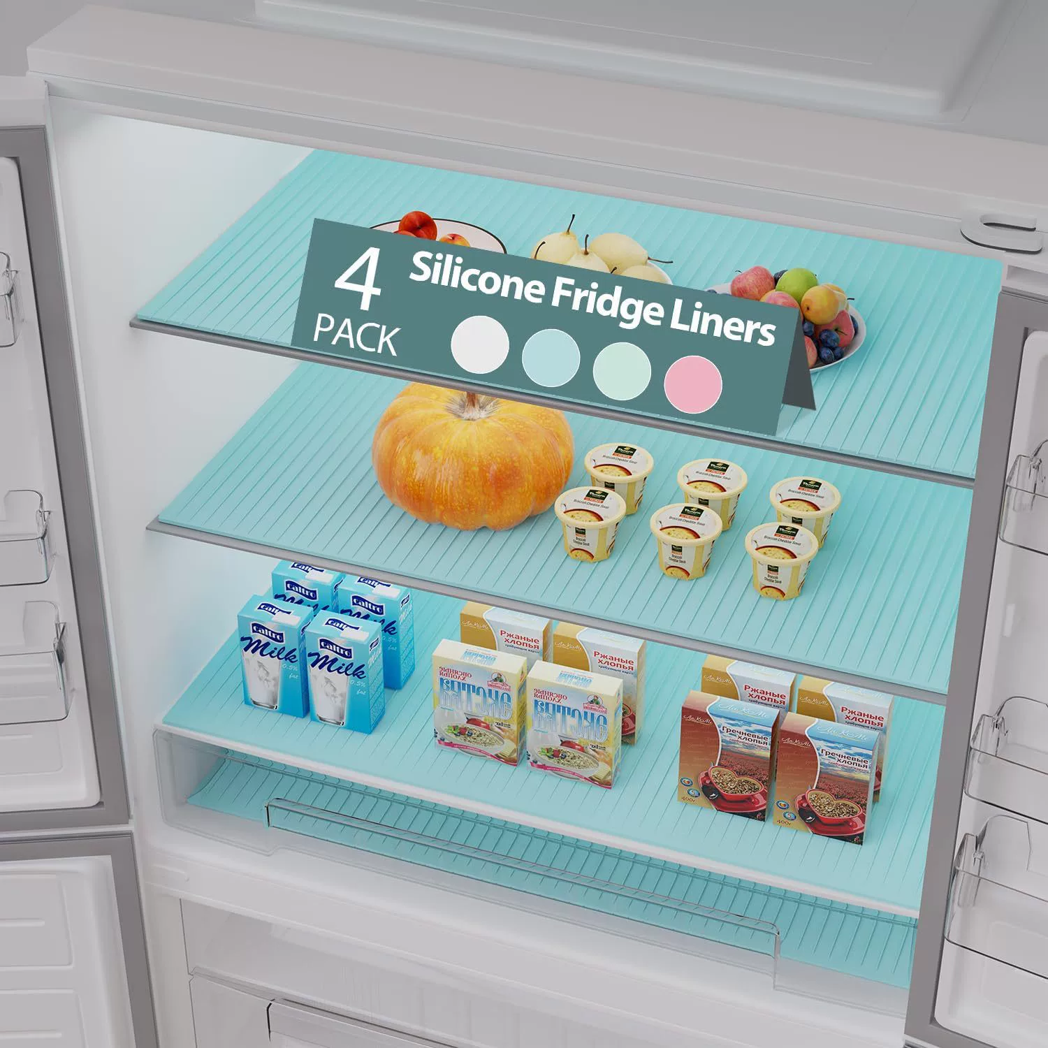 Трансграничная поставка простой силиконовой подкладки для холодильника, квадратной подкладки для ящика, противоскользящей и защищающей от плесени защитной подкладки для холодильного отделения