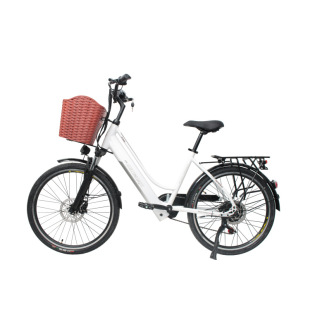 24寸電動助力自行車成人通勤代步電動車二輪電瓶車小型電單車