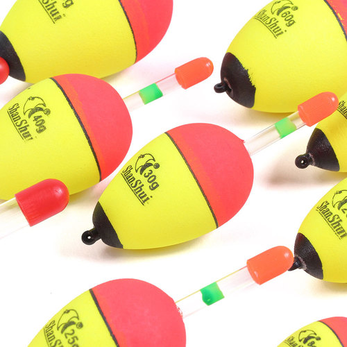 Luya float, foam float with thread in the middle, big belly float, Luya luminous rock fishing float, eva float, foreign trade cross-border
